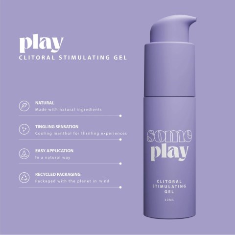 Some Play Żel stymulujący z mentolem 30ml - formuła chłodząca Some Play Żel stymulujący z mentolem 30ml - formuła chłodząca