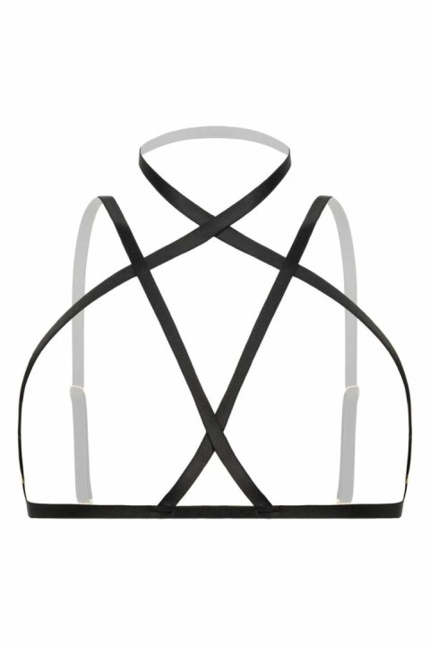 Strappy Fia Harness Bralette czarny - regulowany biustonosz z paskow Strappy Fia Harness Bralette czarny - regulowany biustonosz z paskow