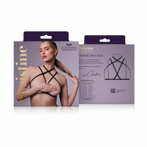 Strappy Fia Harness Bralette czarny - regulowany biustonosz z paskow Strappy Fia Harness Bralette czarny - regulowany biustonosz z paskow