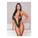 Allure Body Vesper S/M - body z głębokim dekoltem V, czarne