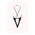 Allure Vesper body damskie L/XL czarne z wycięciem na plecach