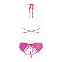 Allure komplet top i majtki L/XL z koronkowymi detalami czarny