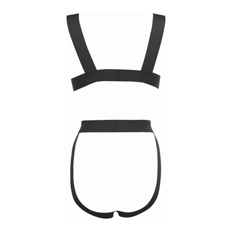 Body na uprzęży Coquette Just a Crush z elastycznymi ramiączkami, czarne Body na uprzęży Coquette Just a Crush z elastycznymi ramiączkami, czarne