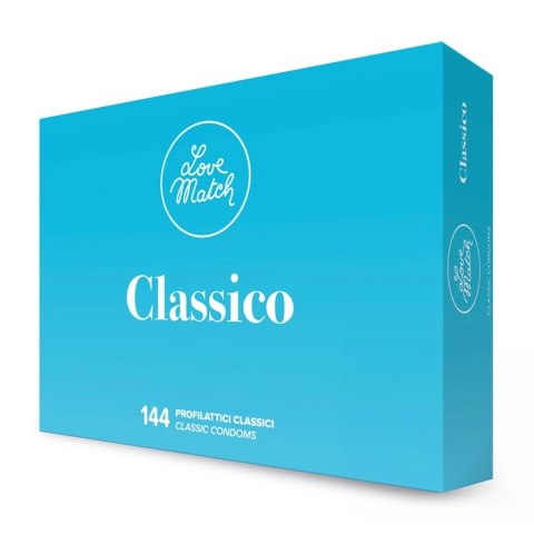 Love Match Classico - prezerwatywy klasyczne, 144 sztuki, optymalna lubrykacja Love Match Classico - prezerwatywy klasyczne, 144 sztuki, optymalna lubrykacja