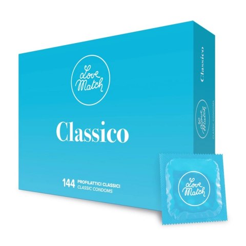 Love Match Classico - prezerwatywy klasyczne, 144 sztuki, optymalna lubrykacja Love Match Classico - prezerwatywy klasyczne, 144 sztuki, optymalna lubrykacja