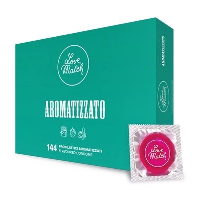 Love Match Prezerwatywy Smakowe Mix 144 szt. - Czekolada, Truskawka, Banan Love Match Prezerwatywy Smakowe Mix 144 szt. - Czekolada, Truskawka, Banan
