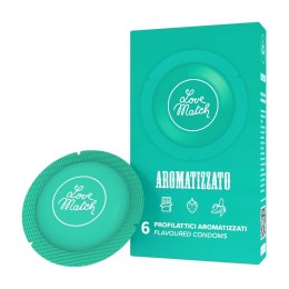 Love Match Prezerwatywy aromatyzowane mix smakow 6 sztuk