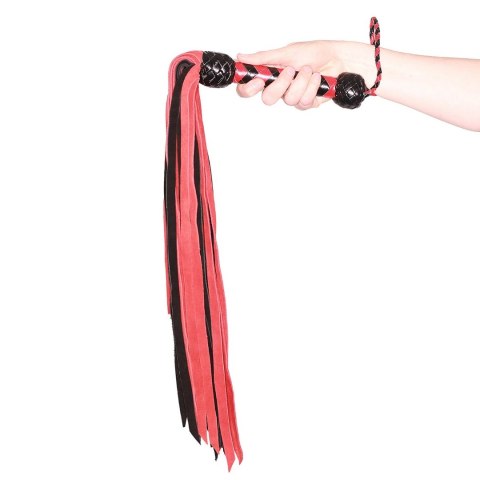 Prowler RED Flogger Black Red - Skorzany Model z Plecioną Rączką 84 cm Prowler RED Flogger Black Red - Skorzany Model z Plecioną Rączką 84 cm