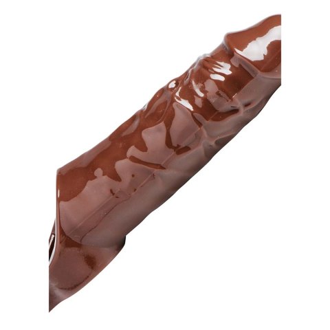 XR Brands Really Ample przedłużka anatomiczna TPR brązowa 21,5 cm XR Brands Really Ample przedłużka anatomiczna TPR brązowa 21,5 cm