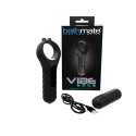 Bathmate Vibe Edge silikonowy pierścień z systemem wibracji, czarny