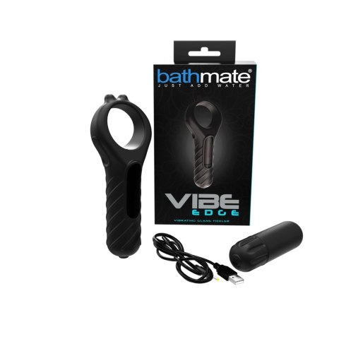 Bathmate Vibe Edge silikonowy pierścień z systemem wibracji, czarny Bathmate Vibe Edge silikonowy pierścień z systemem wibracji, czarny