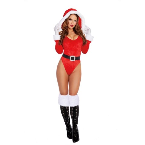 Dreamgirl Kostium Świąteczny Pomocnik XL z Kapturem i Pasem Dreamgirl Kostium Świąteczny Pomocnik XL z Kapturem i Pasem