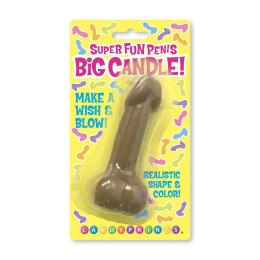 Little Genie świeca dekoracyjna Big Brown Candle 4 cm brązowa