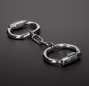 Steel Kajdanki stalowe z zamkiem szyfrowym, kod 1214