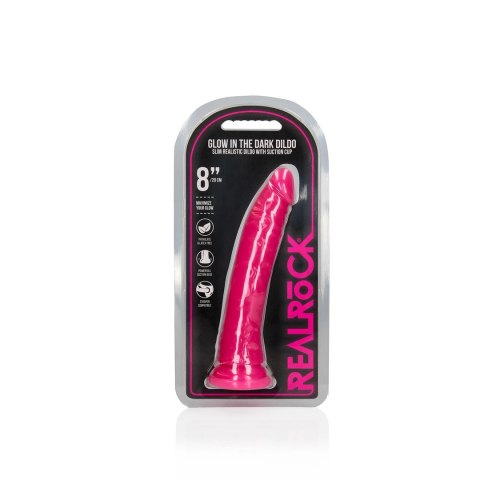 RealRock Glow in the Dark 20 cm - Model z przyssawką, świecący RealRock Glow in the Dark 20 cm - Model z przyssawką, świecący