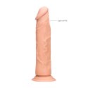 RealRock Model 20 cm - anatomiczny kształt z wypukłą teksturą, beżowy