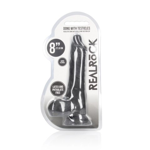 RealRock Model Classic 20 cm - miękka powierzchnia, przyssawka Skin TPE RealRock Model Classic 20 cm - miękka powierzchnia, przyssawka Skin TPE