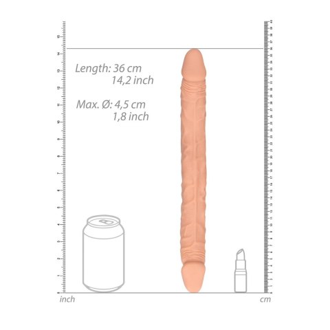 RealRock Model DoubleFlex 36 cm - dwustronny elastyczny model Skin TPE RealRock Model DoubleFlex 36 cm - dwustronny elastyczny model Skin TPE