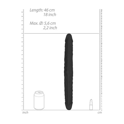 RealRock Model Podwojny Wygięty Skin TPE 46cm - elastyczna konstrukcja RealRock Model Podwojny Wygięty Skin TPE 46cm - elastyczna konstrukcja