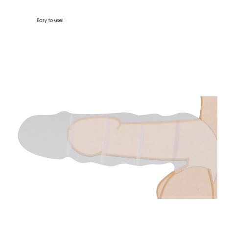 RealRock Nakładka intymna Skin TPE 17 cm - anatomiczny model RealRock Nakładka intymna Skin TPE 17 cm - anatomiczny model