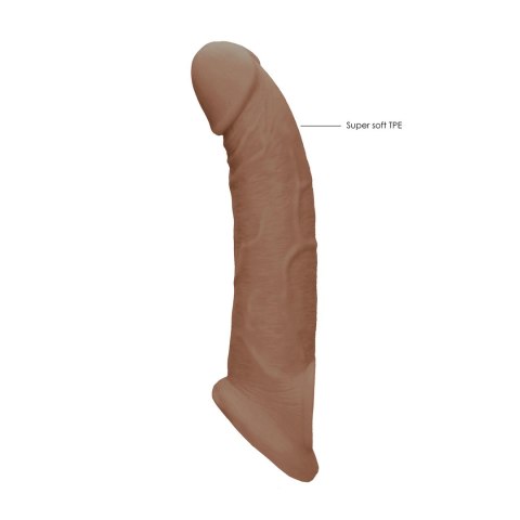 RealRock Nakładka powiększająca Skin TPE 23 cm anatomiczna RealRock Nakładka powiększająca Skin TPE 23 cm anatomiczna