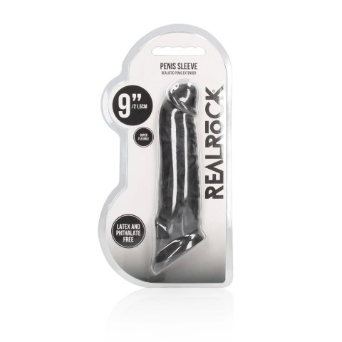 RealRock Nakładka powiększająca Skin TPE 23 cm beżowa RealRock Nakładka powiększająca Skin TPE 23 cm beżowa