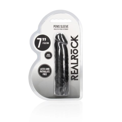 RealRock Nakładka przedłużająca 17 cm Skin TPE, anatomiczny kształt RealRock Nakładka przedłużająca 17 cm Skin TPE, anatomiczny kształt