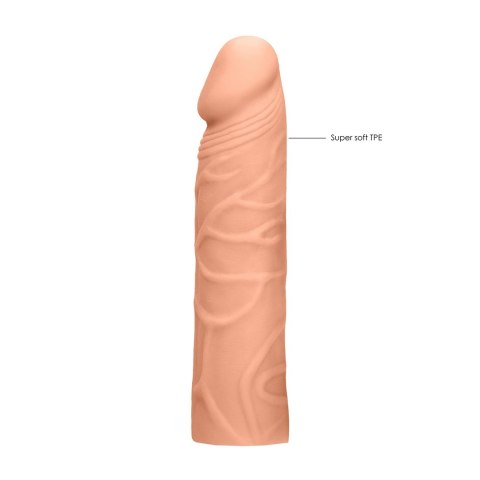 RealRock Nakładka wydłużająca model 17 cm Skin TPE bez ftalanow RealRock Nakładka wydłużająca model 17 cm Skin TPE bez ftalanow