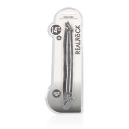 RealRock Podwojny model wygięty SkinTPE 36cm anatomiczny, elastyczny