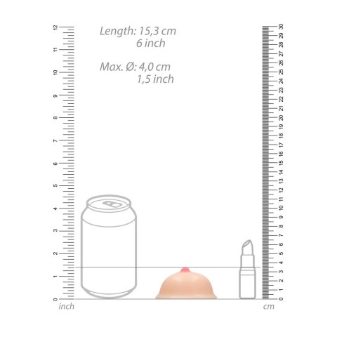 Shots S-Line Mydło dekoracyjne w kształcie piersi 7,3 cm Shots S-Line Mydło dekoracyjne w kształcie piersi 7,3 cm