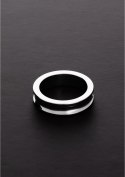 Shots Steel Ring stalowy pierścień intymny zaokrąglone rogi 15x45mm