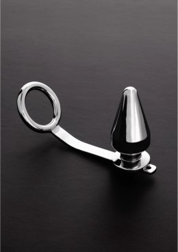 Steel C-Ring Model 2 - Pierścień stalowy z łącznikiem i korkiem 50x100mm