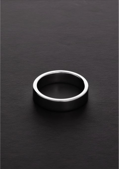 Steel Płaski pierścień stalowy 0.5 x 1.6 / 12 x 40 mm polerowany Steel Płaski pierścień stalowy 0.5 x 1.6 / 12 x 40 mm polerowany