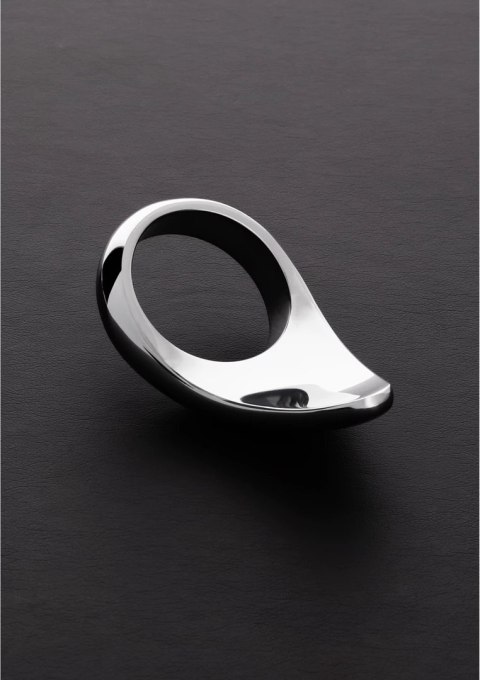 Steel Teardrop - stalowy pierścień intymny 50 mm, polerowany design