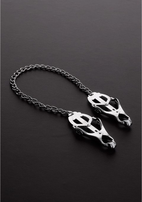 Steel Zaciski Clover na sutki z łańcuszkiem - stal nierdzewna, klasyczny model Steel Zaciski Clover na sutki z łańcuszkiem - stal nierdzewna, klasyczny model