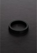 Steel żebrowany pierścień C stal nierdzewna złoty 0,4x2cm 10x50mm