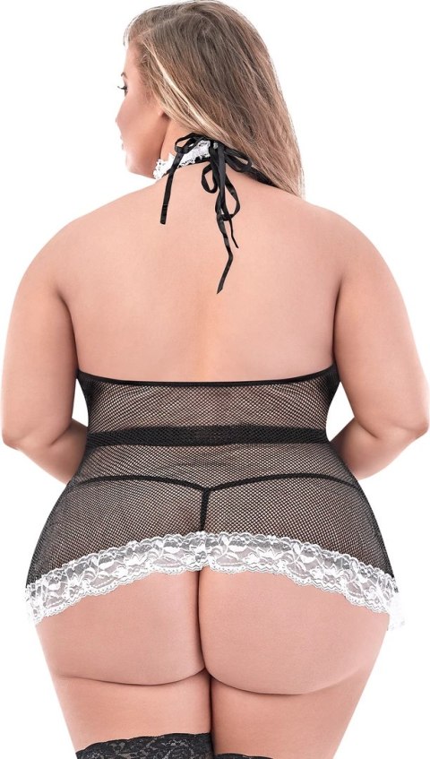 Magic Silk Chamber Dress Plus Size - komplet z koronką i fartuchem Magic Silk Chamber Dress Plus Size - komplet z koronką i fartuchem