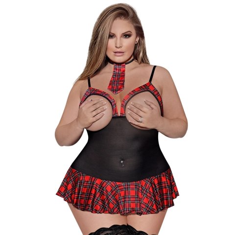 Magic Silk Dress Up Sukienka Varsity Plus Size mini wiązana Magic Silk Dress Up Sukienka Varsity Plus Size mini wiązana