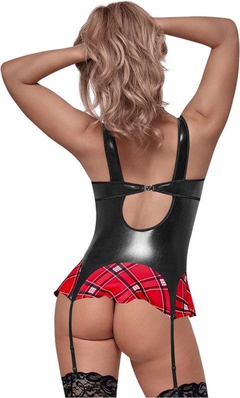 Magic Silk Flirty Freshman SM - Komplet sukienka z podwiązkami i krawatem Magic Silk Flirty Freshman SM - Komplet sukienka z podwiązkami i krawatem