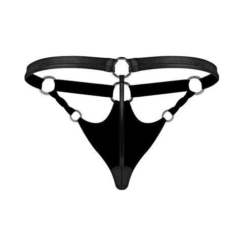 Male Power Jouster LXL Stringi z ozdobnymi ćwiekami i pierścieniami Male Power Jouster LXL Stringi z ozdobnymi ćwiekami i pierścieniami