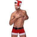 Male Power Kostium Świąteczny L/XL z Czapką i Wykończeniem Pluszowym