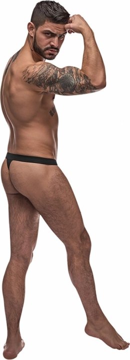 Male Power Pure Comfort Modal LXL - Stringi męskie z panelem i szerokim pasem