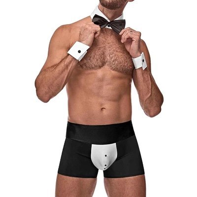 Male Power Stroj Butlera L/XL - Kostium Smokingowy z Muszką