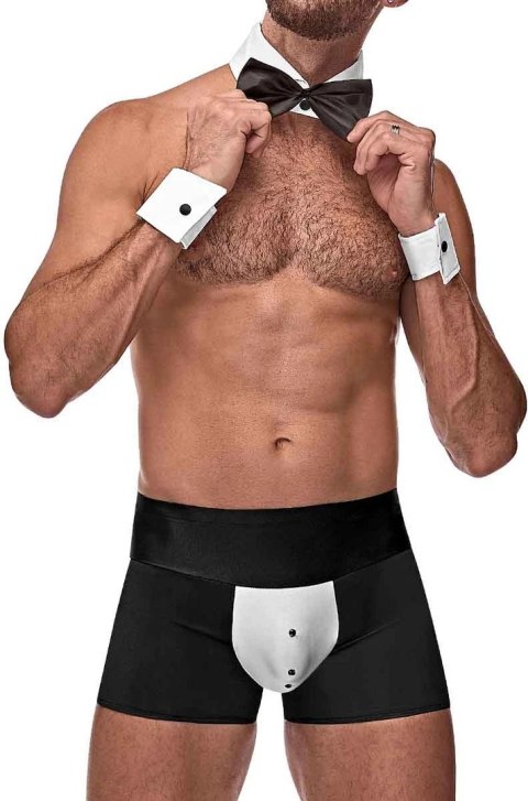 Male Power Stroj Butlera L/XL - Kostium Smokingowy z Muszką Male Power Stroj Butlera L/XL - Kostium Smokingowy z Muszką