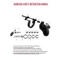 Mancage Model 9 cm - Anatomiczna klatka intymna z regulacją i zamkiem