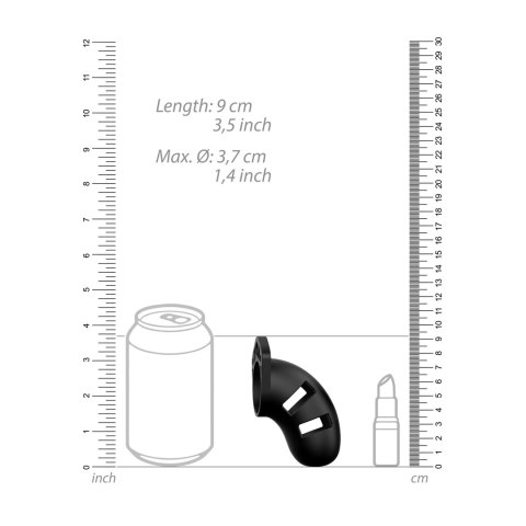 Mancage Model 9 cm - Anatomiczna klatka intymna z regulacją i zamkiem Mancage Model 9 cm - Anatomiczna klatka intymna z regulacją i zamkiem
