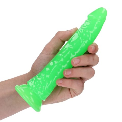 RealRock Glow in the Dark model 18 cm z przyssawką silikonowy RealRock Glow in the Dark model 18 cm z przyssawką silikonowy