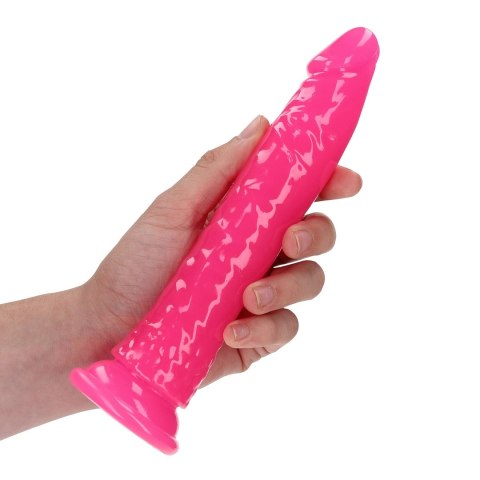 RealRock Model Glow In The Dark 18 cm z przyssawką, elastyczny RealRock Model Glow In The Dark 18 cm z przyssawką, elastyczny