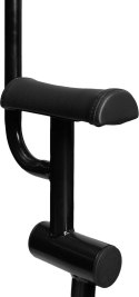 EasyToys Fotel wielopozycyjny z regulacją, stalowy, czarny 175x83x124cm