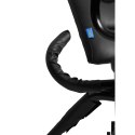 EasyToys Fotel wielopozycyjny z regulacją, stalowy, czarny 175x83x124cm